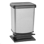 Картинка Мусорное ведро Rotho Paso Treteimer 1754011006 (20 л, черный/карбон)