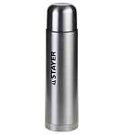 Картинка Термос Stayer 48100-1000 1л (нержавеющая сталь)