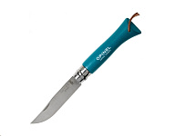 Картинка Нож туристический OPINEL №6 Trekking / 002200 (нержавеющая сталь, бирюзовый)