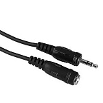 Картинка Кабель Hama H-43302 Jack 3.5 (m)/Jack 3.5 (f) (5 м) (черный) (00043302)