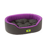 Картинка Лежанка для животных Ferplast Dandy 80 [82944099] (черный/фиолетовый)