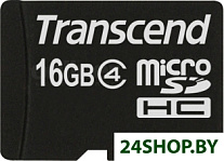 Карта памяти Transcend microSDHC (Class 4) 16GB (TS16GUSDC4)