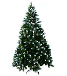 Картинка Ель искусственная Merry Bear Моника с шишками и снегом 3 м (SYSA-0220324)