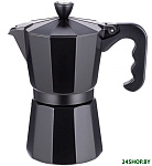 Картинка Кофеварка гейзерная TECO TC-402-6 CUPS (черный)