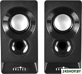 Картинка Колонки Oklick OK-165 2.0 черный 6Вт портативные