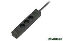Картинка Сетевые фильтры HARPER UCH-360 BLACK