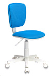 Картинка Кресло детское Бюрократ CH-W204NX/BLUE (голубой TW-55/белый)