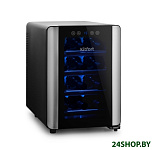 Картинка Винный шкаф KITFORT КТ-2402 (черный/серебристый)