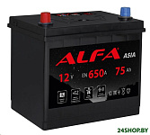 Картинка Автомобильный аккумулятор ALFA Asia JL 650A (75 А·ч)