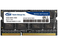 Картинка Оперативная память Team Elite 4GB DDR3 SODIMM PC3-12800 [TED34G1600C11-S01]