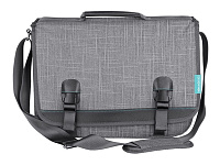 Картинка Сумка для ноутбука X-Doria Canvas Sleeve (для Mac Air 11.6”) серый