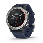 Картинка Умные часы Garmin Quatix 6 47 мм (серый/синий)