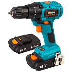 Картинка Дрель-шуруповерт Bort BAB-18X-BLK (кейс в комплекте)