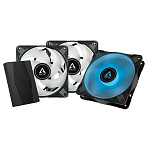 Картинка Вентилятор для корпуса Arctic P12 PWM PST RGB 0dB Triple Pack (3 шт) ACFAN00230A