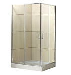 Картинка Душевой уголок BelBagno UNO-195-AH-2-120/90-C-Cr (прозрачное стекло)