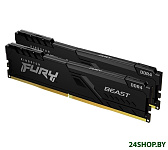 Картинка Оперативная память Kingston FURY Beast 2x16GB DDR4 PC4-29800 KF437C19BB1K2/32