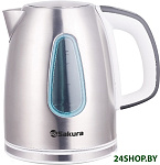 Картинка Электрочайники Sakura SA-2153WG (серебристый/белый)