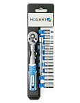 Картинка Набор торцевых головок Hogert Technik HT1R334 (11 предметов)