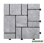 Картинка Плитка садовая Multy Home Stone Mosaic EU5100094 (6шт, стальной серый)