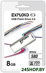 Картинка USB флэш-накопитель EXPLOYD 8GB-580-белый