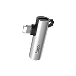 Картинка Адаптер Hoco LS21 Lightning (серебристый)