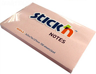 Картинка Блок самоклеящийся бумажный Stickn Hopax 21154 (розовый)
