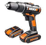 Картинка Дрель-шуруповерт Worx WX371.1 (с 2-мя АКБ, кейс)