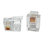 Картинка Коннектор RJ-11 6P4C (100 шт.)