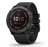 Картинка Умные часы Garmin Fenix 6X Pro (серый DLC/черный)