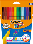 BIC Кидс Виза Фломастеры, 12 шт