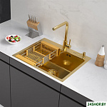 ECO AR мойка 600*500, коландер, дозатор GOLD