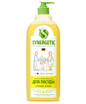 Картинка Средство для мытья посуды с ароматом лимона SYNERGETIC 1л