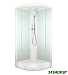 Картинка Душевая кабина Domani-Spa Delight 99 90x90 (сатин матовое стекло/белый)