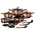 Картинка Набор кастрюль Berlinger Haus Rosegold Noir Metallic Line BH-1900