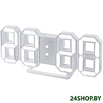 Картинка Радиочасы Perfeo Luminous PF-663 (белый/белый)