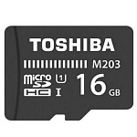Картинка Карта памяти TOSHIBA M203 microSDXC 16Gb с адаптером (THN-M203K0160EA)