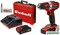 Дрель-шуруповерт Einhell TE-CD 18/40 Li 4513910 (с 2-мя АКБ, кейс)