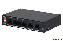 Картинка Неуправляемый коммутатор Dahua DH-PFS3006-4GT-60