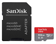 Картинка Карта памяти SanDisk Ultra SDSQUA4-512G-GN6MA microSDXC 512GB (с адаптером)