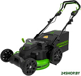Картинка Газонокосилка Greenworks GC82LM61S TwinForce 2515607 (без АКБ)