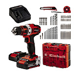 Картинка Ударная дрель-шуруповерт Einhell TE-CD 18/40 Li-i +64 4513992 (с 2-мя АКБ, кейс)