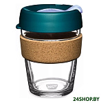 Картинка Многоразовый стакан KeepCup Brew Cork M Eventide 340мл (бирюзовый)