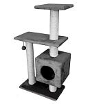 Картинка Комплекс для кошек Cat House Буран 1.06 (сизаль серый)