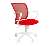 Картинка Кресло CHAIRMAN 698 White (красный)