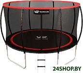 Картинка Батут V2 Trampoline Redline 12FT 374 см (с внешней сеткой и лестницей)