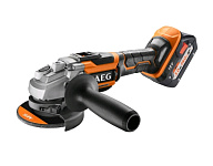 Картинка Угловая шлифмашина AEG BEWS 18-125BL-502C 4935464417 (с 2-мя АКБ, кейс)