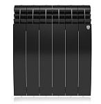 Картинка Алюминиевый радиатор Royal Thermo Biliner Alum 500 Noir Sable (12 секций)