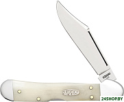 Smooth Natural Bone Mini Copperlock + Zippo 207