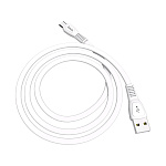 Картинка Кабель Hoco X40 microUSB (белый)