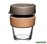 Картинка Многоразовый стакан KeepCup Brew Cork M Black 340мл (серый)
